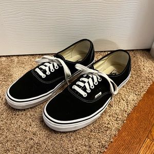 Black Vans authentic shoes-women’s size 12